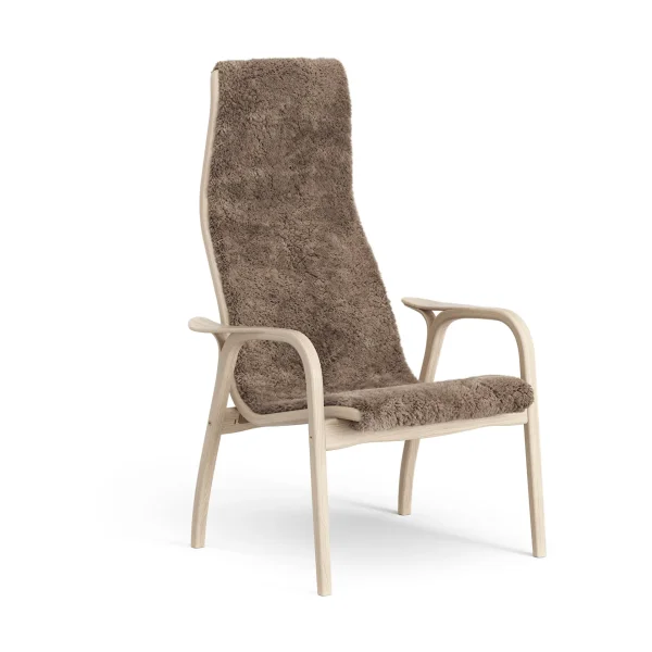 Swedese Lamino armchair Sheepskin Sahara-white pigmented oak
