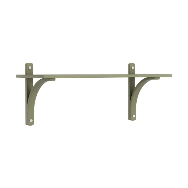Swedese Levi shelf 1 shelf level Moss green-aluminium, 90 cm