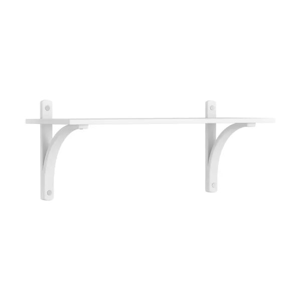 Swedese Levi shelf 1 shelf level White lacquered ash-aluminium, 90 cm