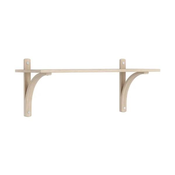 Swedese Levi shelf 1 shelf level White-pigmented oak-aluminum, 90 cm