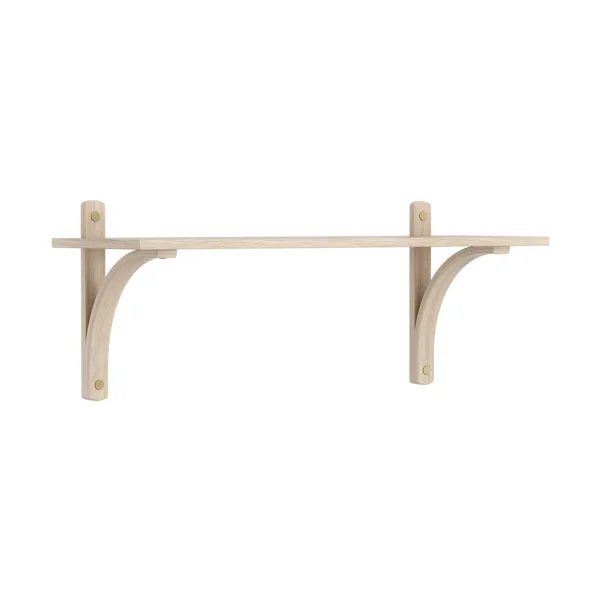 Swedese Levi shelf 1 shelf level White-pigmented oak-brass, 90 cm