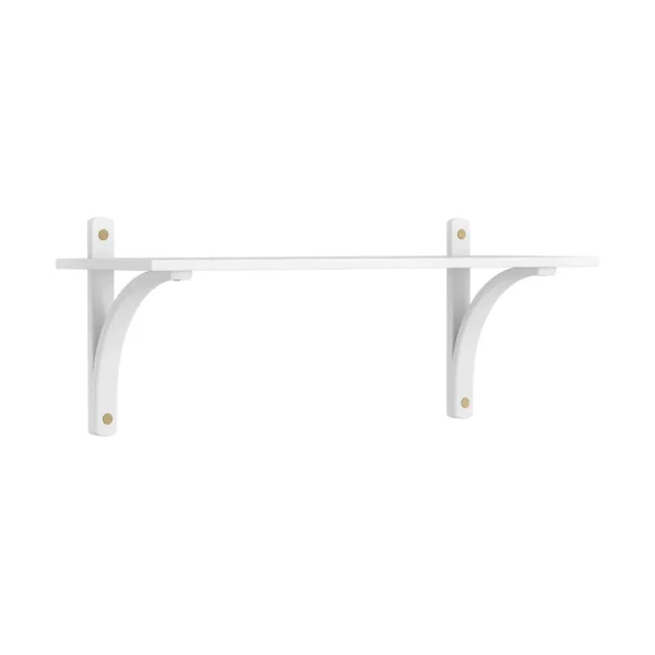 Swedese Levi shelf 1 shelf level White-stained ash-brass, 90 cm