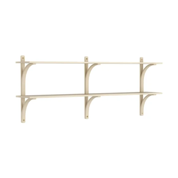 Swedese Levi shelf Lacquered ash-brass, 2 shelves, 180 cm