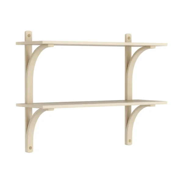 Swedese Levi shelf Lacquered ash-brass, 2 shelves, 90 cm