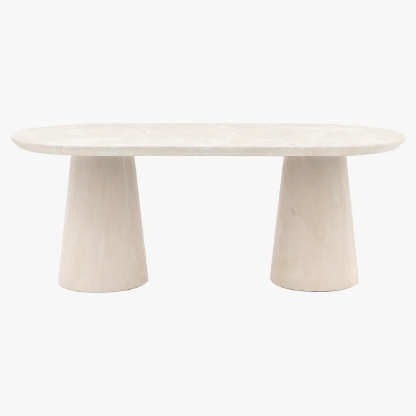 Terrena Dining Table in Travertine