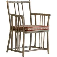 Tiberius Chair, Chair, Multicoloured/Red - Andrew Martin Bamboo