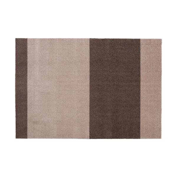 tica copenhagen Stripes hallway rug horizontal Sand-brown. 90x130 cm