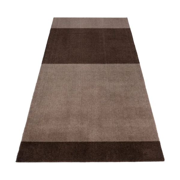 tica copenhagen Stripes hallway rug horizontal Sand-brown. 90x200 cm
