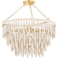 Tiffany Chandelier, Light, White - Andrew Martin