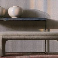 Tilda Bench, Chair, Dark Neutral - Andrew Martin Boucle