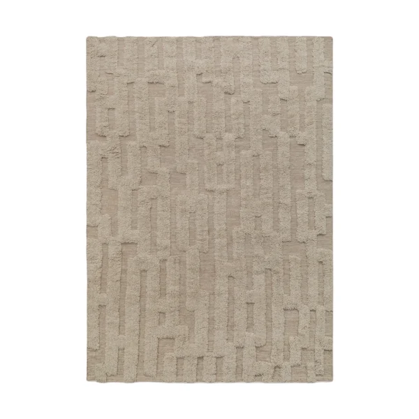Tinted Bielke wool carpet 200x300 cm Beige-melange