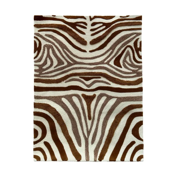 Tinted Jepson wool rug 130x180 cm Brown-off white