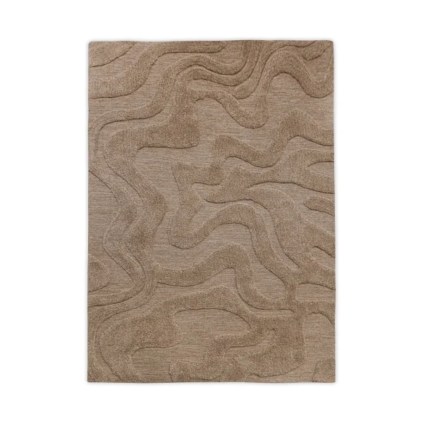 Tinted Norlander wool rug 200x300 cm Beige-melange