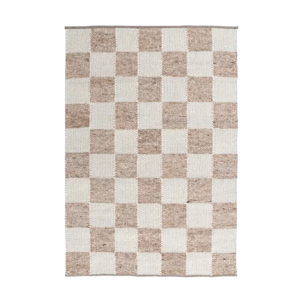 Tisca Gotland Design rug Special Edition Light brown-white no. 2412, 90x180 cm