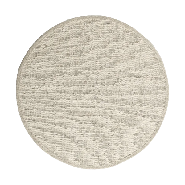 Tisca Sierrafil round rug Natural white no. 11, Ø200 cm