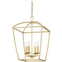 Title Briony Pendant Light Gold Leaf, Light - Andrew Martin