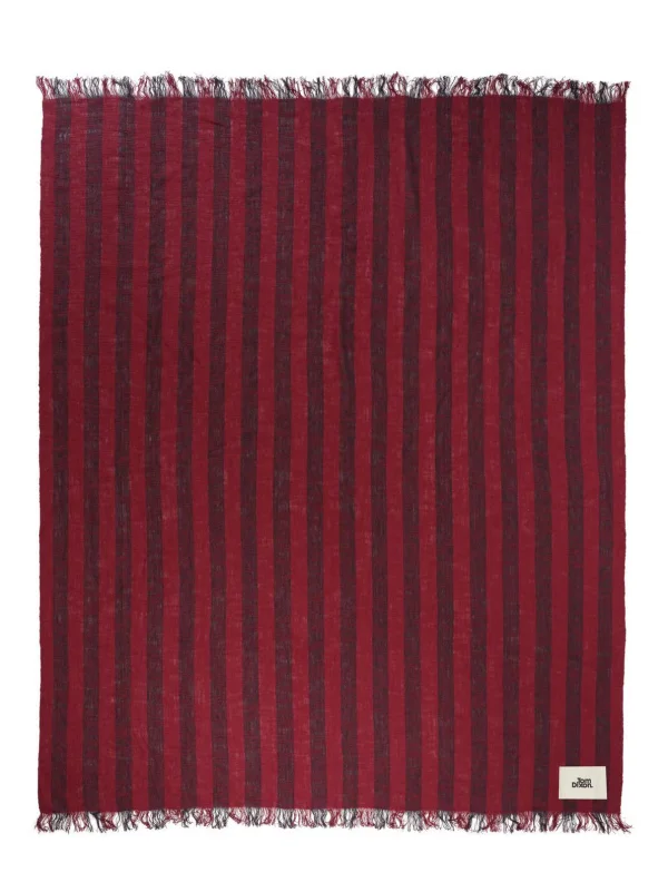 Tom Dixon Band throw 160x200 cm Burgundy & Black