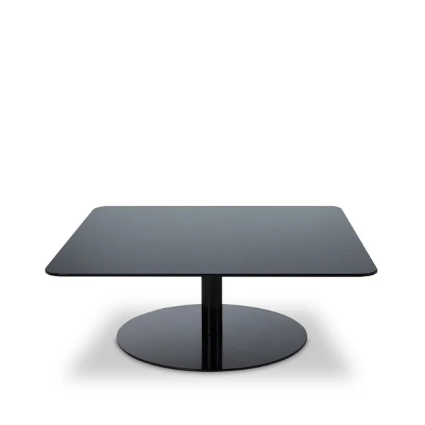Tom Dixon Flash coffee table 80x80 cm Black mirror glass-black stand