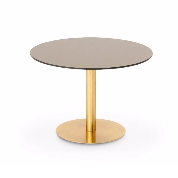 Tom Dixon Flash round coffee table Copper-brass stand