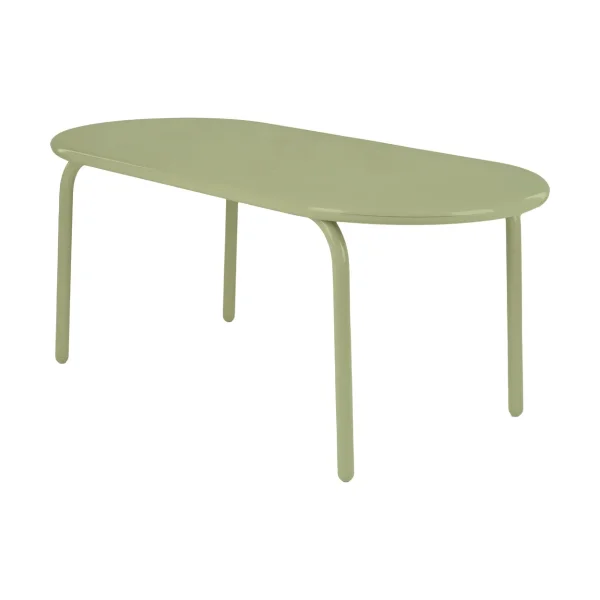 Tom Dixon Groove Obround dining table - Moss, 86x186 cm