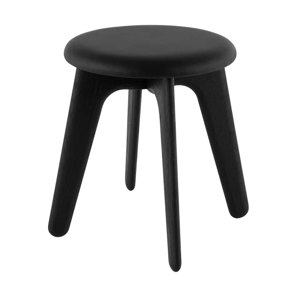 Tom Dixon Slab ottoman 45x55 cm Black ash-black leather