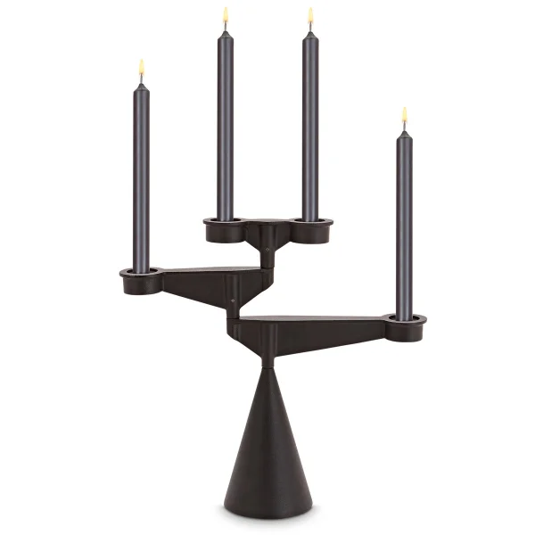 Tom Dixon Spin candle holder mini Black