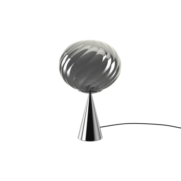 Tom Dixon Whirl cone fat table lamp Silver