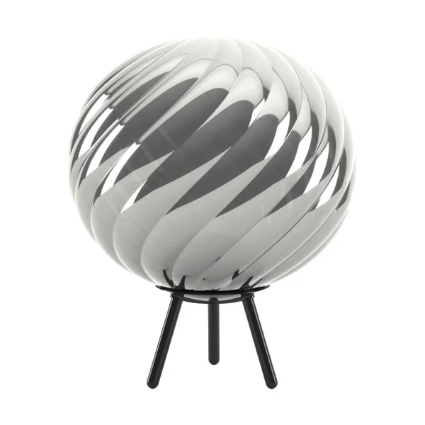 Tom Dixon Whirl portable floor lamp Silver-black