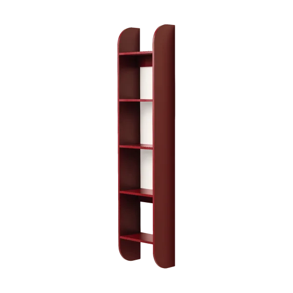 TÔNN furniture Flaneaur wall shelf 27x128 cm Burgundy
