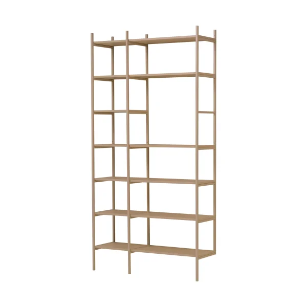 TÔNN furniture Portal bookcase, Camel, 123 cm