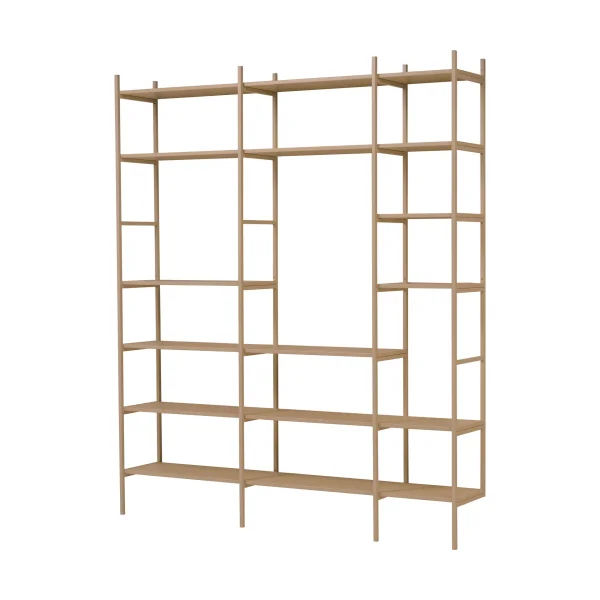 TÔNN furniture Portal bookcase, Camel, 201 cm