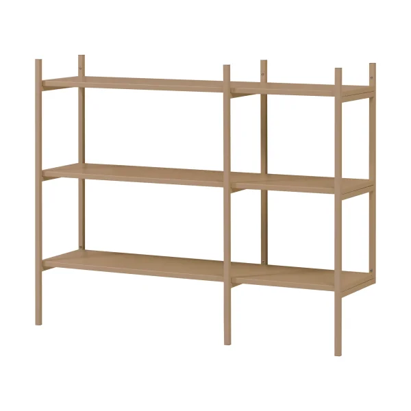 TÔNN furniture Portal bookcase small, Camel, 123 cm