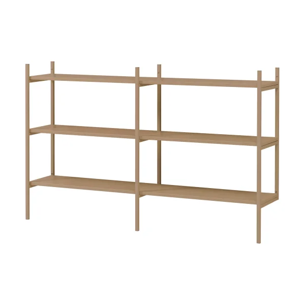 TÔNN furniture Portal bookcase small, Camel, 158 cm