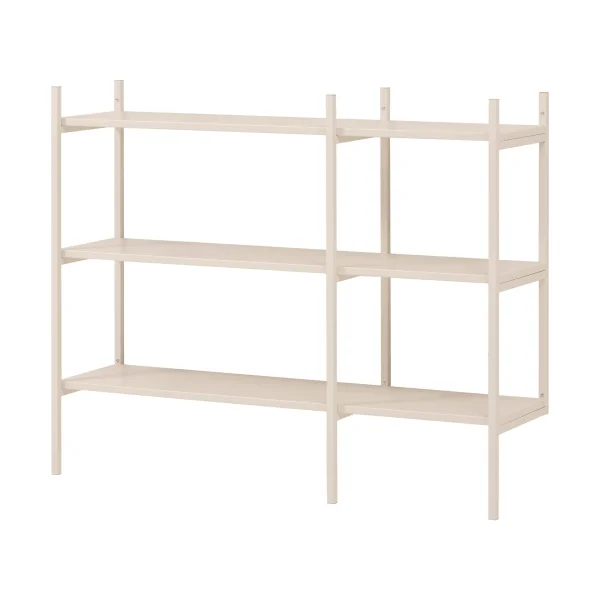 TÔNN furniture Portal bookcase small, Off white, 123 cm