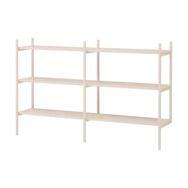 TÔNN furniture Portal bookcase small, Off white, 158 cm