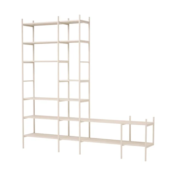 TÔNN furniture Portal TV shelf, Off white, 244 cm