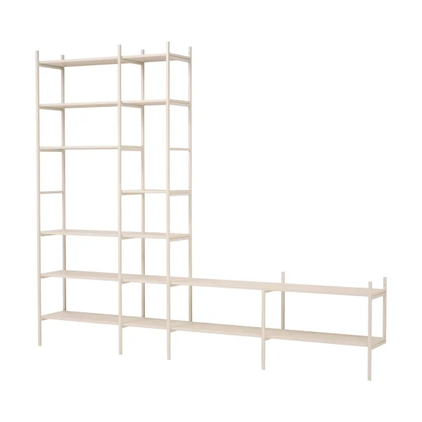TÔNN furniture Portal TV shelf, Off white, 279 cm