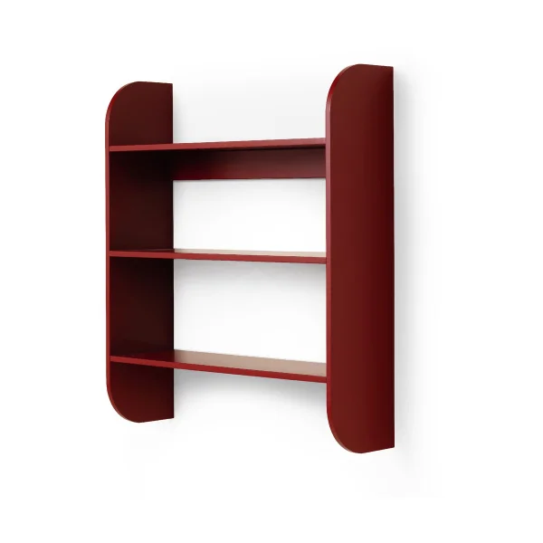 TÔNN furniture Strapats wall shelf 62x73,6 cm Burgundy
