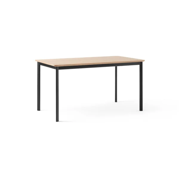 &Tradition Drip HW115 dining table 83x143 cm Black frame-clear lacq. oak