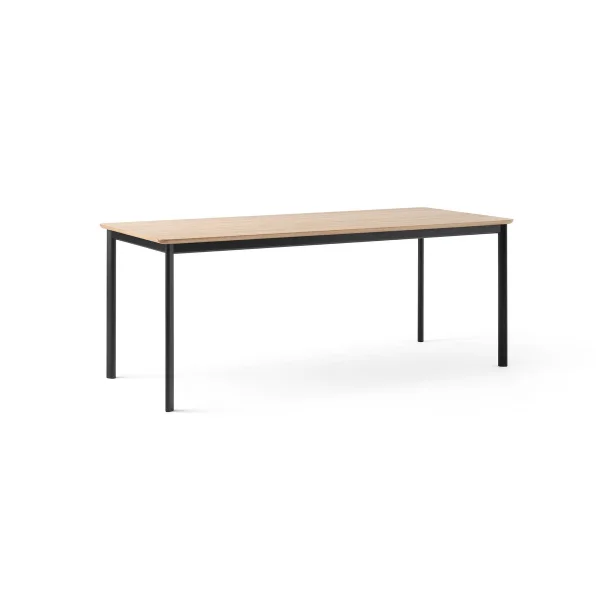 &Tradition Drip HW116 dining table 83x193 cm Black frame-clear lacq. oak