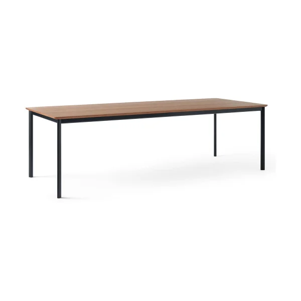 &Tradition Drip HW117 dining table 103x253 cm Black frame-clear lacq. walnut