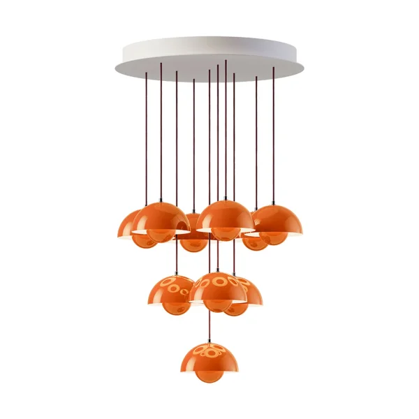 &Tradition Flowerpot VP10 chandelier Zesty orange