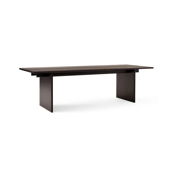 &Tradition Ita OS2 dining table with cable management 95x260 cm Dark stained oak