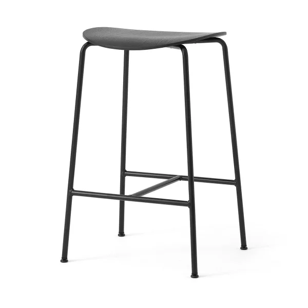 &Tradition Pavilion AV37 counter stool 68 cm Black-black lacquered oak