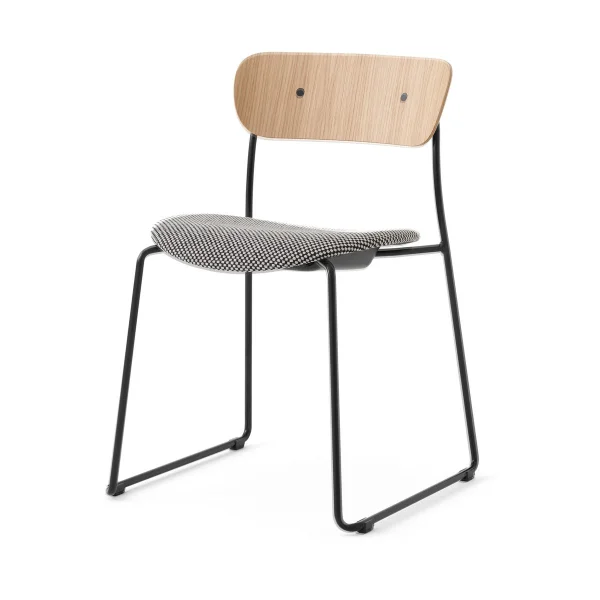 &Tradition Pavilion AV52 chair upholstered seat Black-Sisu 0165