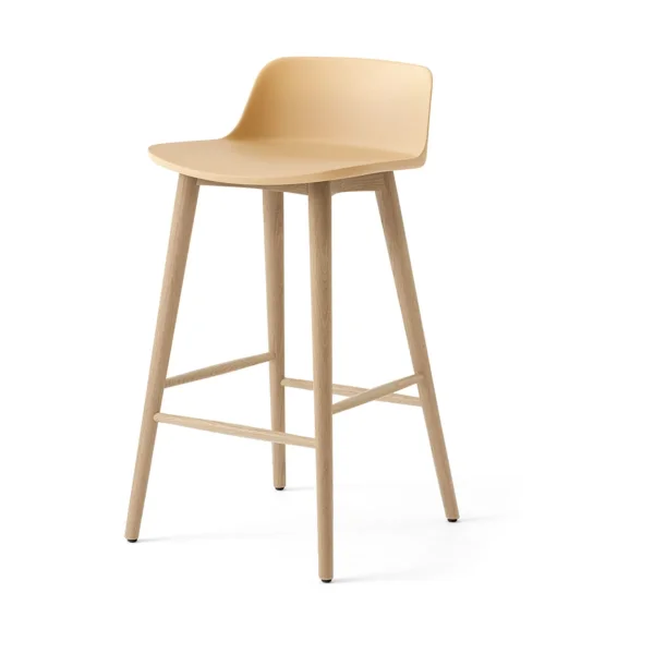 &Tradition Rely HW118 bar stool Beige sand-lacquered oak, 65 cm