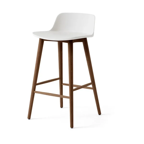 &Tradition Rely HW118 bar stool White-lacquered walnut, 65 cm
