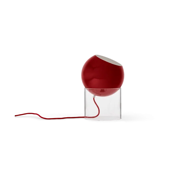 &Tradition Topan VP13 table lamp 31,5 cm Clear-vermilion red