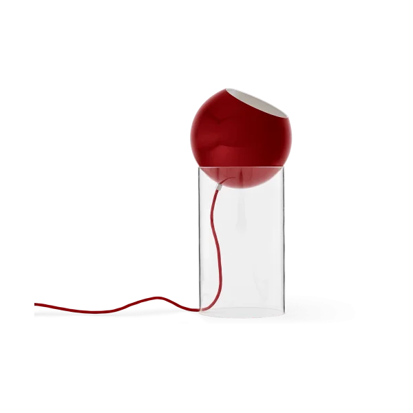 &Tradition Topan VP14 floor lamp 46,5 cm Clear-vermilion red
