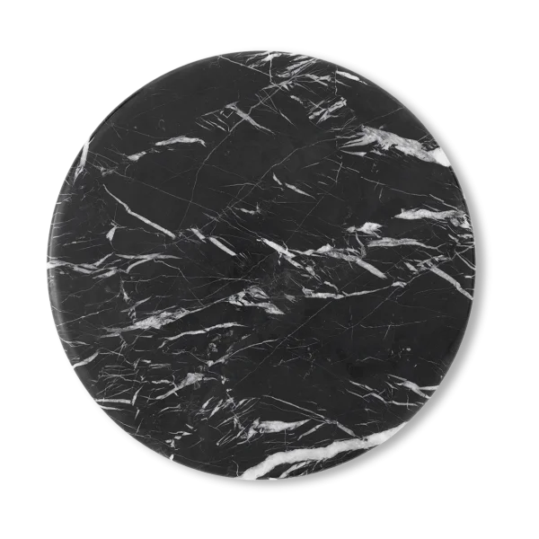 &Tradition Wire Stool VP11 tabletop Ø38 cm Marble Nero Marquina